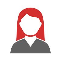 Female Student Icon Design vector