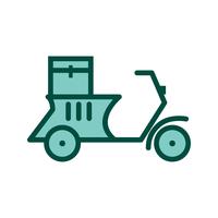 Delivery Motorbike Icon Design vector