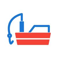 Fishing Boat Icon Design vector