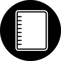 Spiral Notebook Icon Design vector