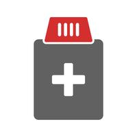 Medicine Bottle Icon Design vector