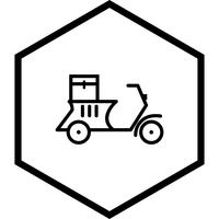 Delivery Motorbike Icon Design vector