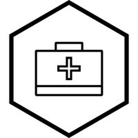 Caja de primeros auxilios Icono de diseño vector