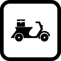Delivery Motorbike Icon Design vector