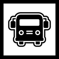 School bus Icon Design vector