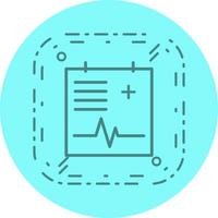 Medical Chart Icon Design vector