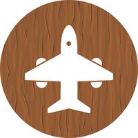 Airplane Icon Design vector