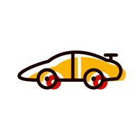 Sports Car Icon Design vector