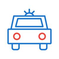 Police Car Icon Design vector