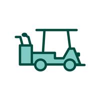 Golf Cart Icon Design vector