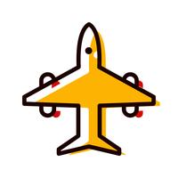 Airplane Icon Design vector