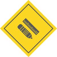 Pencil  Ruler Icon Design vector