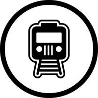 Diseño de iconos de trenes vector