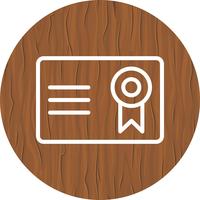 Certificado Icono de Diseño vector