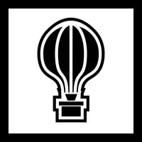  Air Balloon Icon Design vector