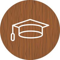 Diseño de icono de gorra de graduación vector