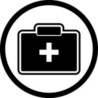 First Aid Box Icon Design vector