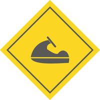 Jet Ski Icon Design vector