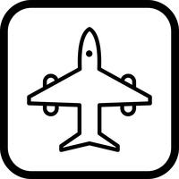 Diseño de icono de avión vector