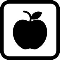 Diseño de icono de apple vector