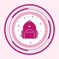 Bagpack Icon Design vector