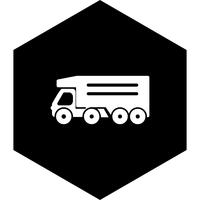 Tipper Truck Icon Design vector