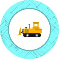 Bulldozer Icon Design vector