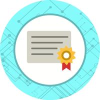 Certificate Icon Design vector