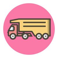 Tipper Truck Icon Design vector