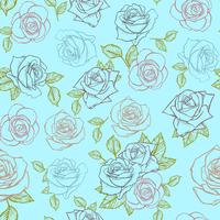flower rose seamless pattern, vector floral rose seamless pattern, flower background
