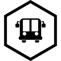 Airport Bus Icon Design vector