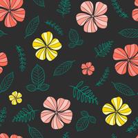 flower seamless pattern, floral pattern vector