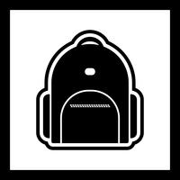 Bagpack Icon Design vector