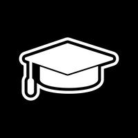 Diseño de icono de gorra de graduación vector