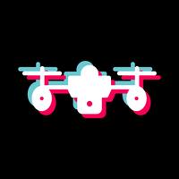 diseño de icono de drone vector