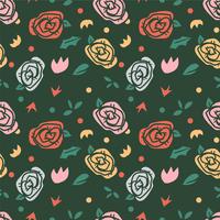 flower seamless pattern, floral pattern vector