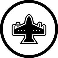 Fighter Jet Icon Design vector