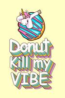 cute unicorn and donuts quotes vector