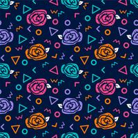 flower seamless pattern, floral pattern vector