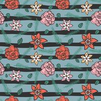 flower seamless pattern, floral pattern vector