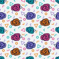 flower seamless pattern, floral pattern vector