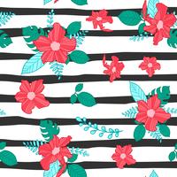 flower seamless pattern, floral pattern vector