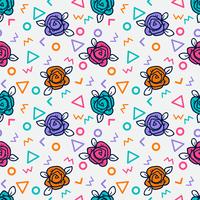 flower seamless pattern, floral pattern vector