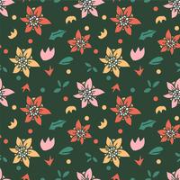 flower seamless pattern, floral pattern vector