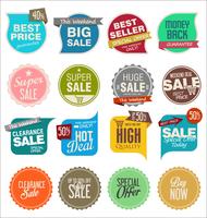 Modern badges stickers and labels collection vector