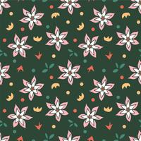 flower seamless pattern, floral pattern vector