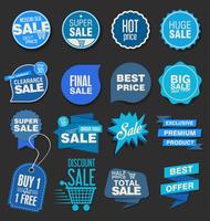 Modern badges stickers and labels collection vector