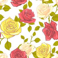 Rose Seamless pattern, flower seamless pattern, vector floral seamless pattern