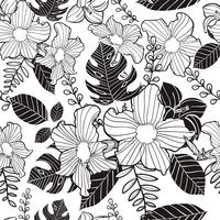 flower seamless pattern, floral pattern vector