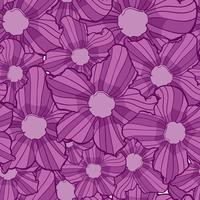 Flor de patrones sin fisuras, textura de fondo de flores, patrón floral sin fisuras vector